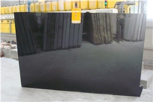 Absolute Black Granite Slabs, India Black Granite Slabs