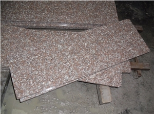 Cheaper G687 Pink Granite Polished Stairs,Steps
