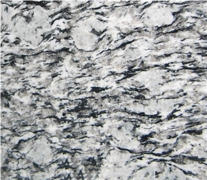 China Spray White Granite,Polished Sea Wave Granite Slabs