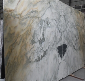 Landscape White Marble Slabs  Chinese White Natural  Marble