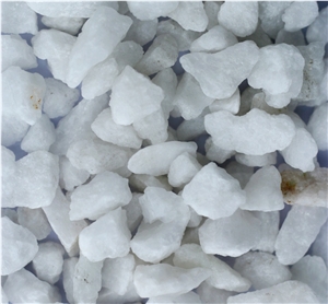Pure Crystal White Pebble Stone For Landscaping