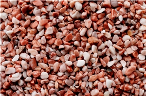 Tumbled Pink Pebble Stone For Landscaping