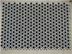 Cinderella Hexagon Floor Mosaic Thassos Square Wall Pattern 