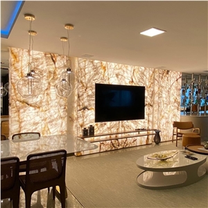 Crystal Quartzite Wall Tile Backlit Quartzite Kitchen Tile 