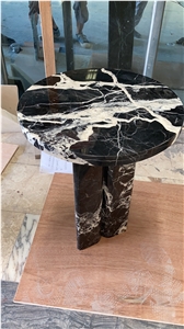 Granite Stone Furniture Delicatus White Coffee Table Set 