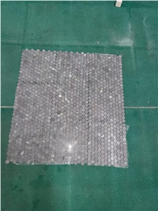 Grey Quartzite Chipped Floor Mosaic Valser Backsplash Tile