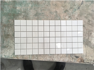 Marble Bathroom Floor Mosaic Dolomite Herringbone Backsplash
