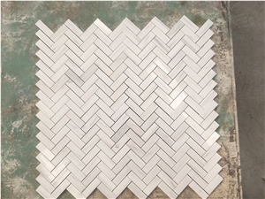 Marble Mosaic Floor Design Dolomite Chevron Backsplash Tile