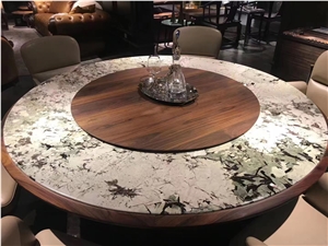 Marble Restaurant Round Table Top Palissandro Dining Table Top