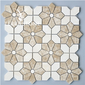 Natural Marble Mosaic Tile Carrara White Mosaic