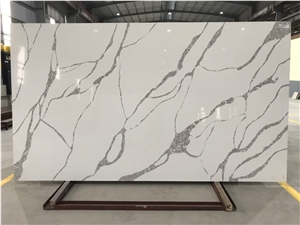 Calacatta Manhattan Artificial Carrara Quartz Stone Slab 
