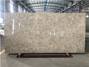 VG 2401 Artificial Carrara Quartz Stone Slab Calacatta
