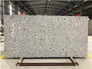 VG 2410 Artificial Carrara Quartz Stone Slab Calacatta