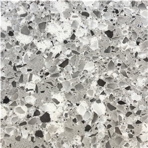 VG 2503 Artificial Carrara Quartz Stone Slab Calacatta