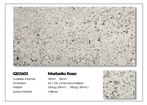VG2603 Artificial Carrara Quartz Stone Slab Calacatta