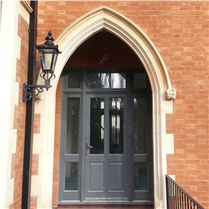 Limestone Arch Design Entrance Door Surrounding