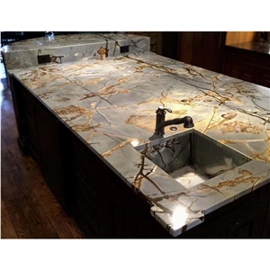 Luxury Marble Countertop Kitchen Island