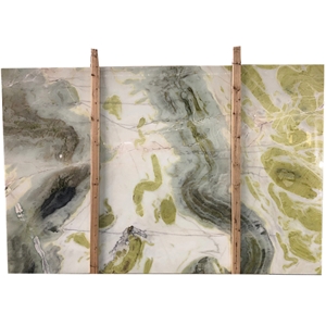 China Polished Dreaming Green Marble For Hotel Decoration