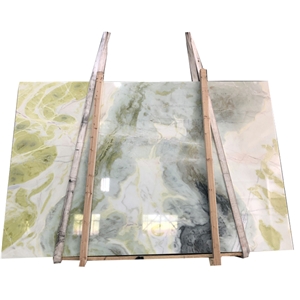 China Polished Dreaming Green Marble For Hotel Decoration