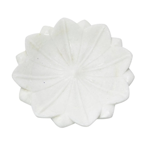 Crystal White Marble Soap Dish
