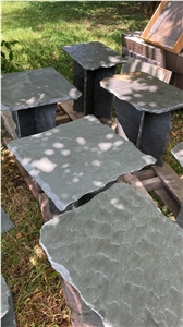 Black Slate Stone Outdoor Furniture