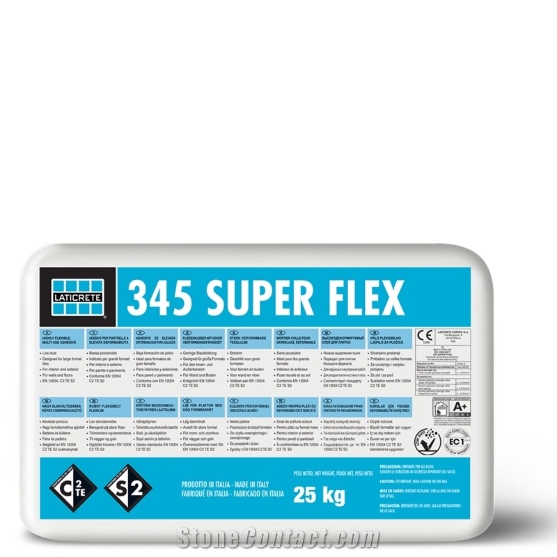 Laticrete 345 SUPER FLEX  Polymer-Modified Thin Bed Adhesive