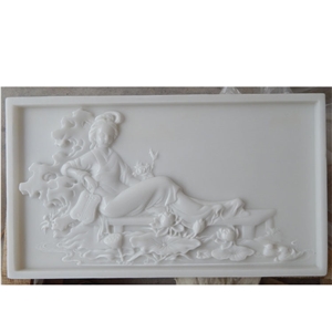 Animal Carving Marble  Relief Sculpture For Wall  Decoration