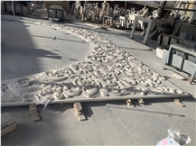 White Limestone Hollow Carved Relief, High Relief,Low Relief,Wall Relief