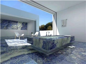Azul Bahia Granite Brazil Blue Luruxy Stone Interior Design