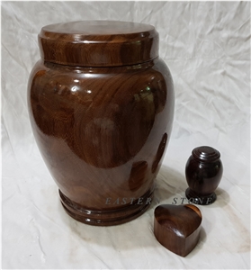 ONYX STONE, ROSEWOOD CREMATION URNS, ASH URNS, FUNERAL URNS