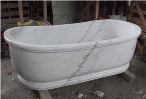 Bianco Carrara White Marble Hotel Bathtub Bath Tubs