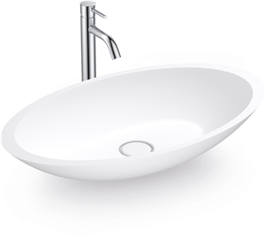 White Acrylic Solid Surface Sinks, Wash Basins