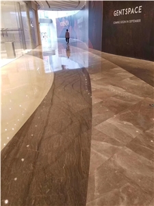 Aegean Grey Brown Marble Slabs For Hotel, Mall Decoration