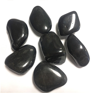 Black Pebble And Gravel Stone For Landscaping Garden Walkway