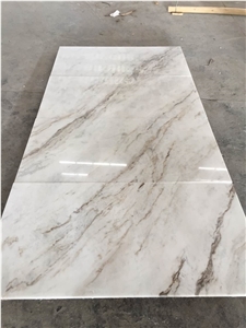 Chinese Snow White Marble Slabs And Tiles For Interior Decor