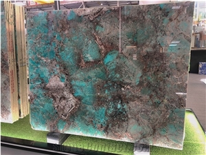 High-End Luxury Stone Amazon Green Quartzite Slabs Tiles