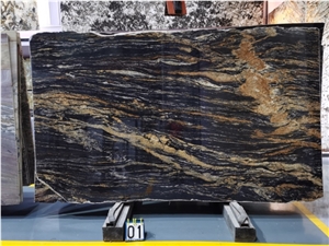 Luxury Black Gold Marble Slabs For Walling And Flooring Tile