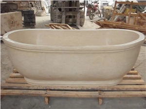 Factory Wholesale Cheap Price Travertine Marble Bathtub Size