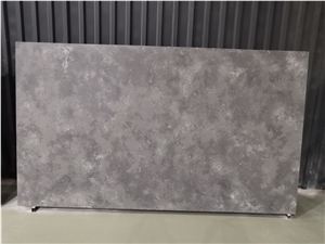 Metallic Silver Artificial Quartz Stone Slabs