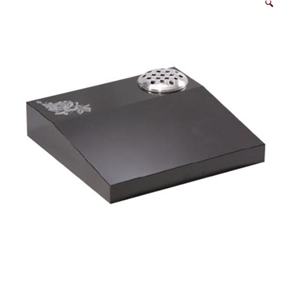 Black Granite Desk Memorial With Etched Rose From China