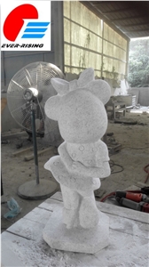 G633 Granite Sculpturegrey Color Minnie Mouse Sculpture