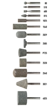 Profile Mounted Point, Carving Burrs-Chisel Tool Form 815