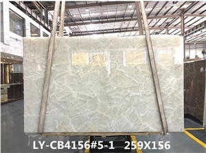 Natural Ice Onyx Polished Solid Surface Slab Tile