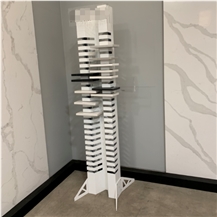 Metal  Quartz Surface Tower Display Stand 