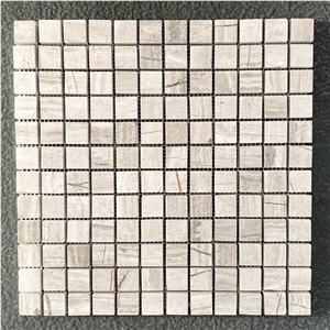 White Wood Marble Floor Wall Mosaic Kitchen Bathroom Tiles