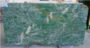 Italian Verde Malachite Marble Tiles And Slabs