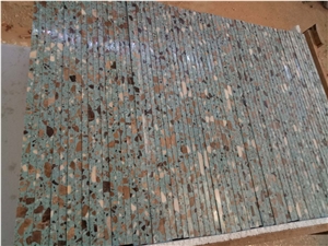 Outdoor Terrazzo Cement Floor Tiles Multi Color Terrazzo 