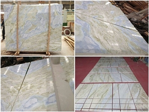 Blue Jade Onyx Slab Natural Stone Wall/Floor Tile  