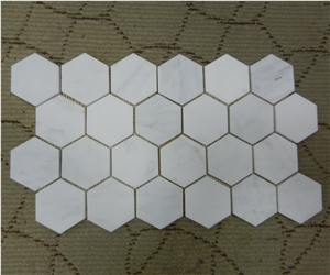 Hexagon Mosaic Marble Bathroom Decoration Wall/Floor Tile