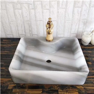 Natural Marble Wash Basin Bathroom Marble Sink